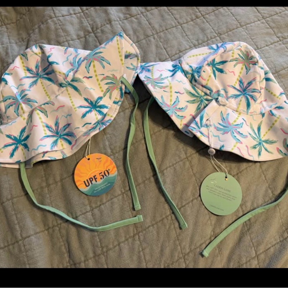 Tropical Print Kids Sun Hat
